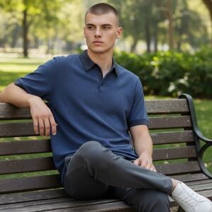 Scotch & Soda Dark Blue Polo Shirt